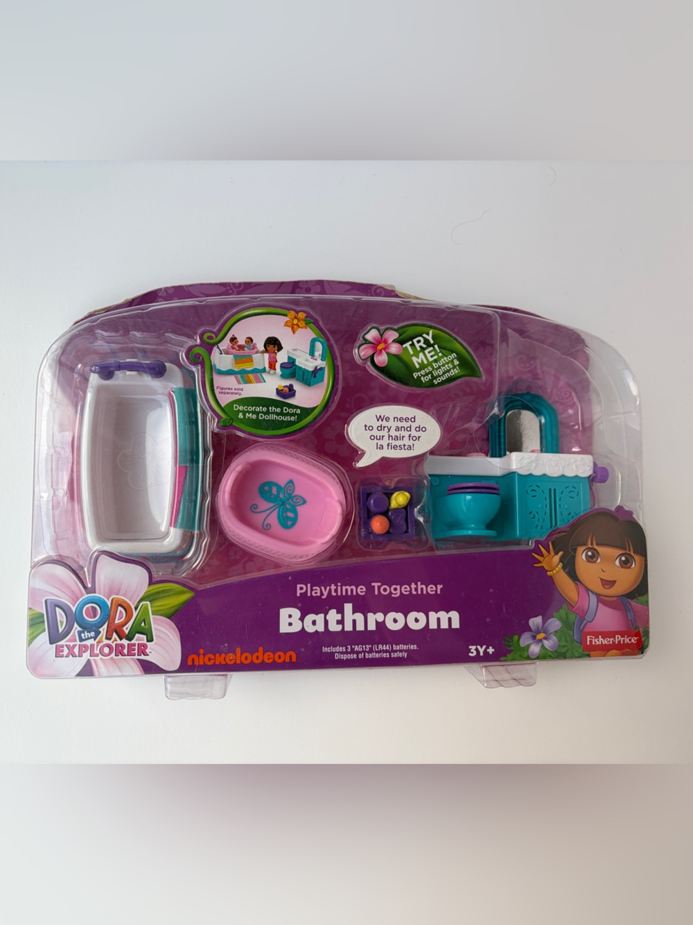 NEW Playtime Together Dora's Dollhouse Bathroom 2012 Nickelodeon